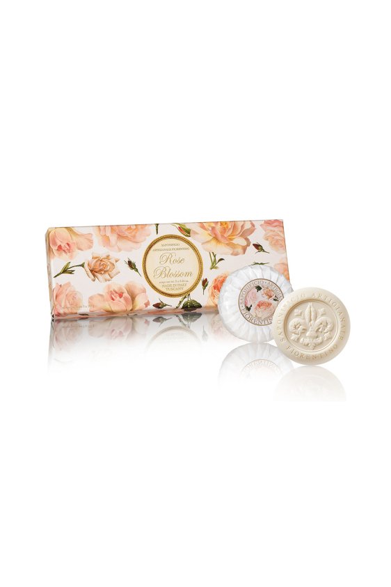 Fiorentiono gift box with 3 soaps - Rose